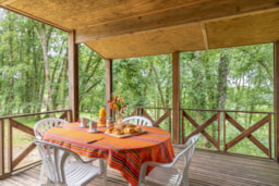 Mietunterkunft - Hütte Premium - Camping Les Chalets de Dordogne