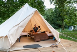 Location - Tente Trek 20M² (2 Adultes + 3 Enfants) - Camping L'Escale de Loire