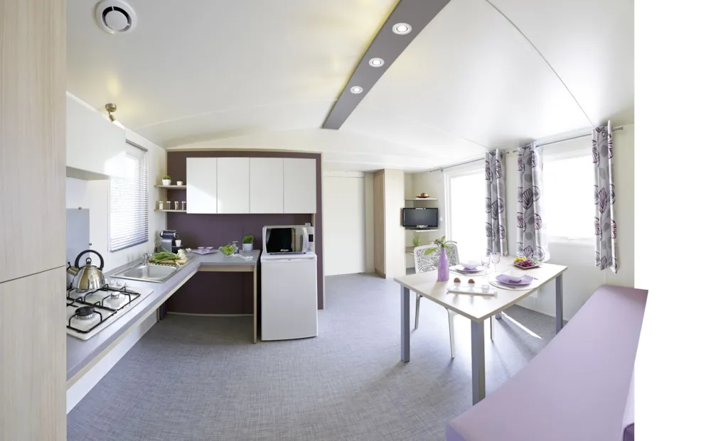 Location - Mobil-Home Pmr Terrasse (Tv Offerte) Primavera - Camping L'Evasion