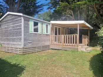 Mietunterkunft - Mobil Home 3 Chambre Terrasse - Camping L'Evasion