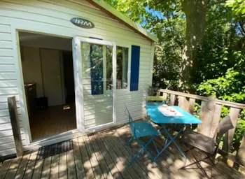 Mietunterkunft - Mobilheim Eco "Fenouillèdes" - 17M² - 1 Schlafzimmer - Camping Le Maurynate