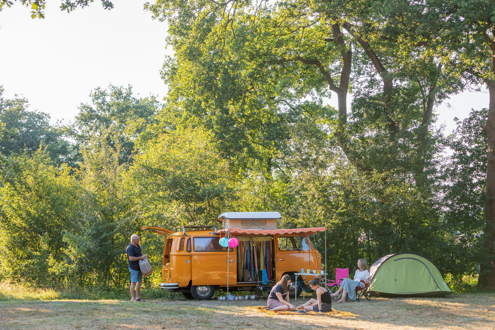 Pitch - Pitch : Tent + Electricity  (No Car Access) - Village Huttopia Lanmary