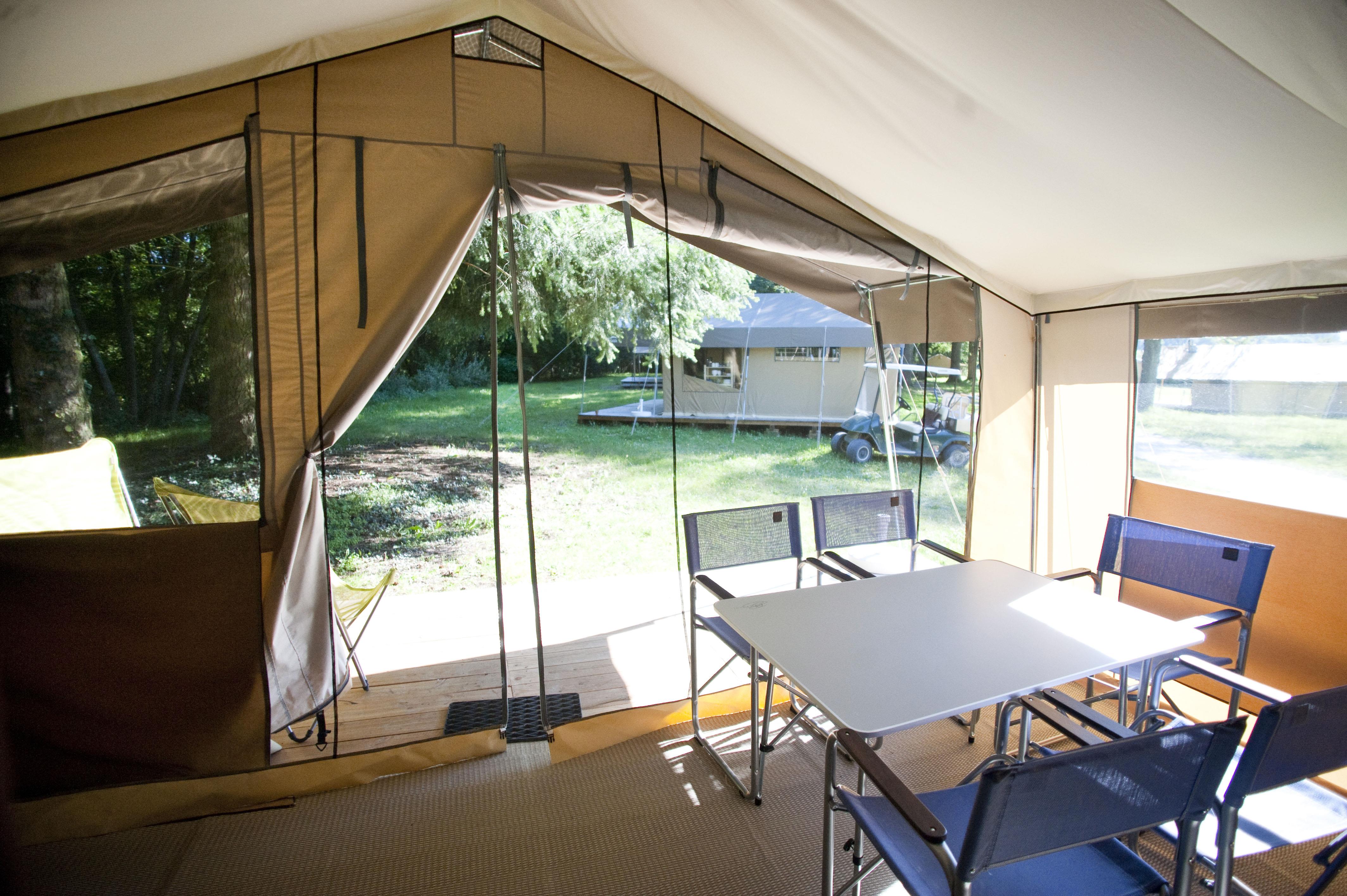 Location - Tente Toile & Bois Sweet - Camping Huttopia Divonne les Bains