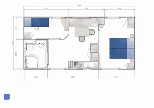 Location - Mobil-Home Lodge Pmr - image n°7 - Camping Kanopée Village