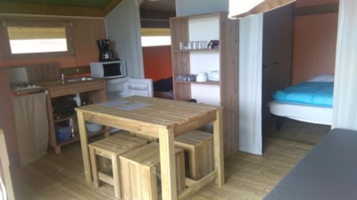 Canvas bungalow Sahari 22m² - No bathroom - Sink with cold water