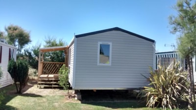 Mobil-home Confort 25-28m² (2 bedrooms) sheltered terrace
