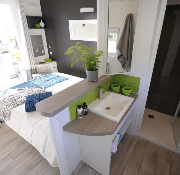 Mobil-Home Premium 35 M2 (2 Chambres) Terrasse Semi-Couverte.