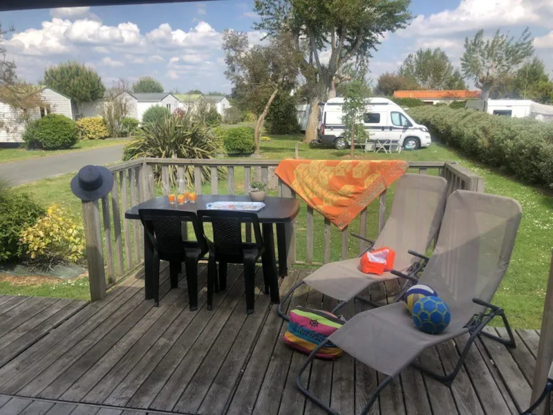 Mobil-Home Prestige Patio 34M² (2 Chambres) Terrasse Semi-Couverte - 2 Salles D'eau - 2 Tv