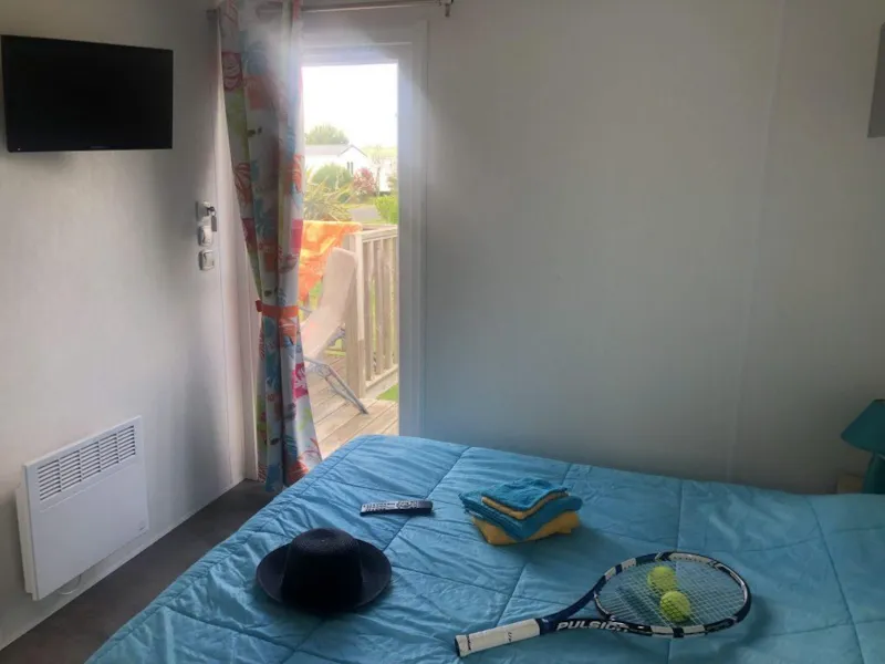 Mobil-Home Prestige Patio 34M² (2 Chambres) Terrasse Semi-Couverte - 2 Salles D'eau - 2 Tv