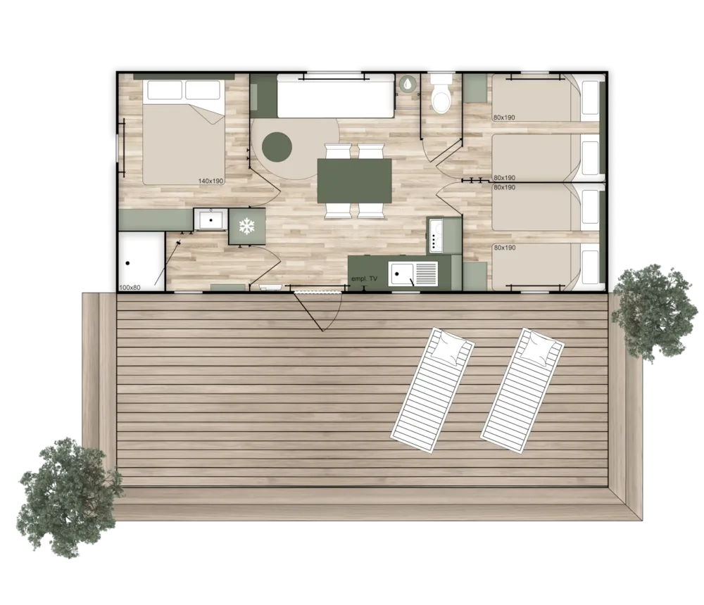 Privilege Mobilheim - 3 Zimmer