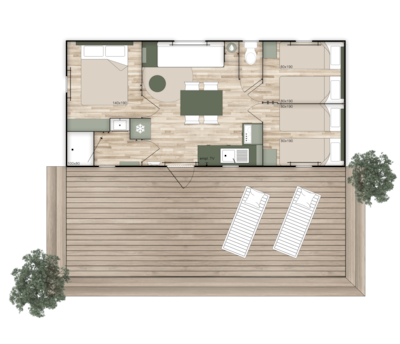 Mobil-home Privilège - 3 bedrooms — 6
