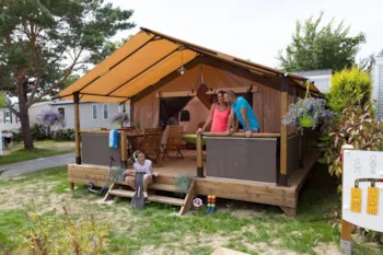 Mietunterkunft - Lodge Victoria-Zelt 40M² 2 Zimmer - Camping Le Montet d'Oléron