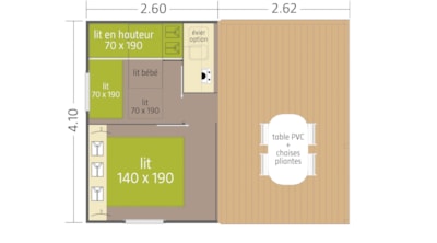 CHALET ROBINSON 2 bedrooms - 21 m² + terrace — 5