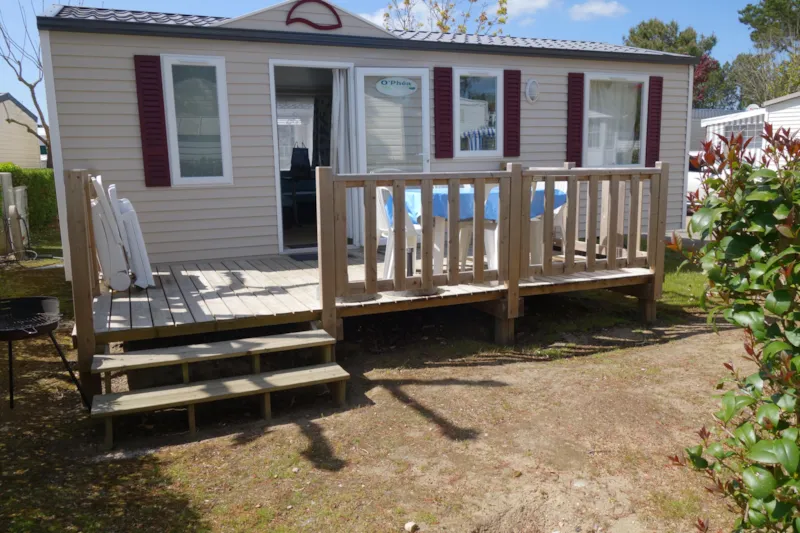 Camping Acapulco Mh 3 Chambres Budget (Mobil-Home De +12Ans) Terrasse Bois Non Couverte  30M²