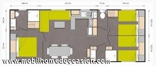 Camping Acapulco  3 Chambres +2 Sdb+Terrasse Couverte (Lave-Vaisselle )36/40M²