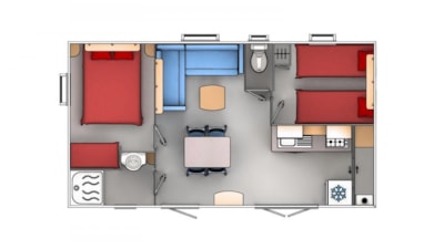 Cottage 3 FEUILLES ?? 2 bedrooms — 8