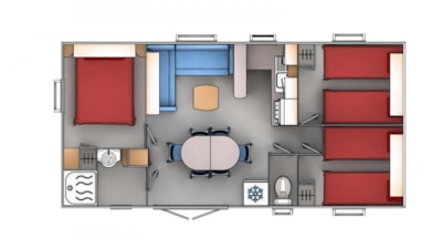 Cottage 3 FEUILLES ?? 3 bedrooms — 6