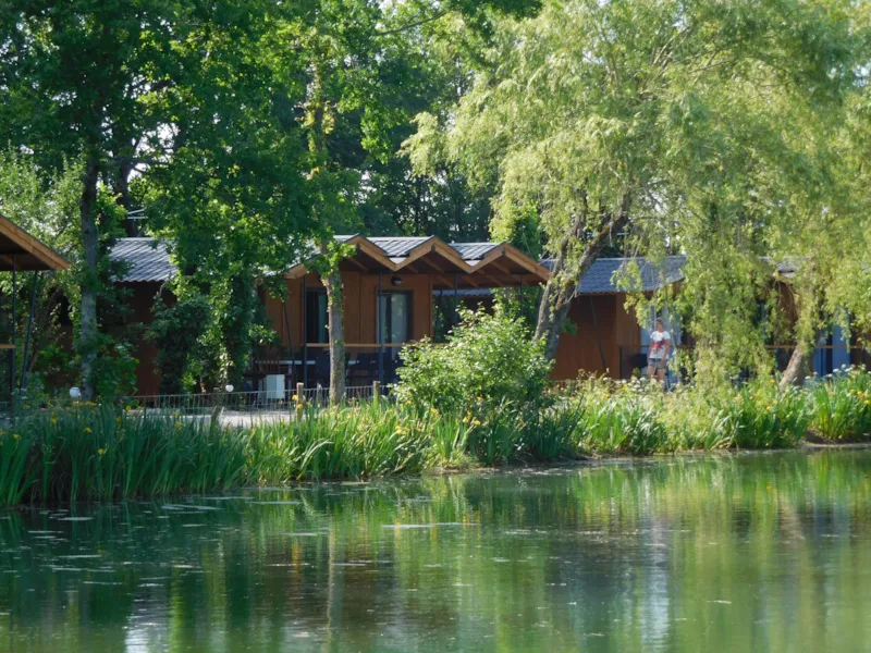 Chalet Du Lac 4 Feuilles 🍀 2 Chambres - Face Plan D'eau
