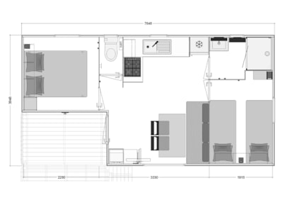 Cottage 4 FEUILLES ?? 2 bedrooms — 7