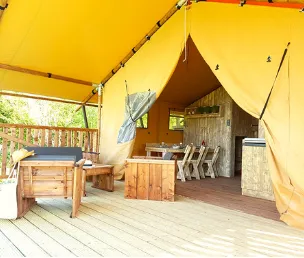 Mietunterkunft - Lodge Am See 3 Zimmer 38M² + Terrasse - Campilô