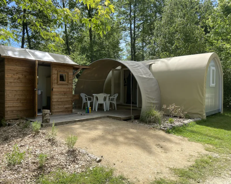 Tente Coco Sweet 4 Feuilles 🍀 2 Chambres 16M²  Avec Sanitaire