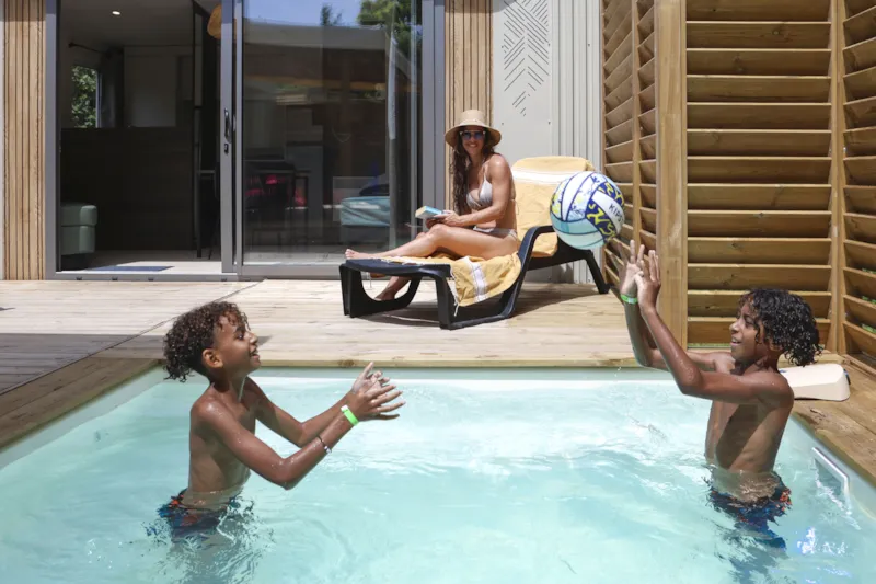 Cottage Nature Family Exclusif 2+1 Chambres Avec Piscine Privative