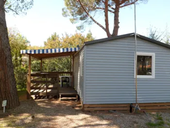 Mietunterkunft - Mobilheim Famille Confort - Camping Les Pins Le Congo