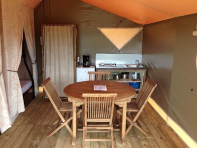 Canvas bungalow Standard 20m² (2 bedrooms) - without toilet blocks