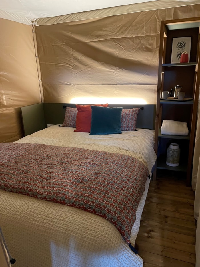 Lodge Toilé Confort 25M² (2 Chambres) - Avec Sanitaires - Terrasse Couverte