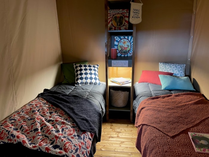 Lodge Toilé Confort 25M² (2 Chambres) - Avec Sanitaires - Terrasse Couverte