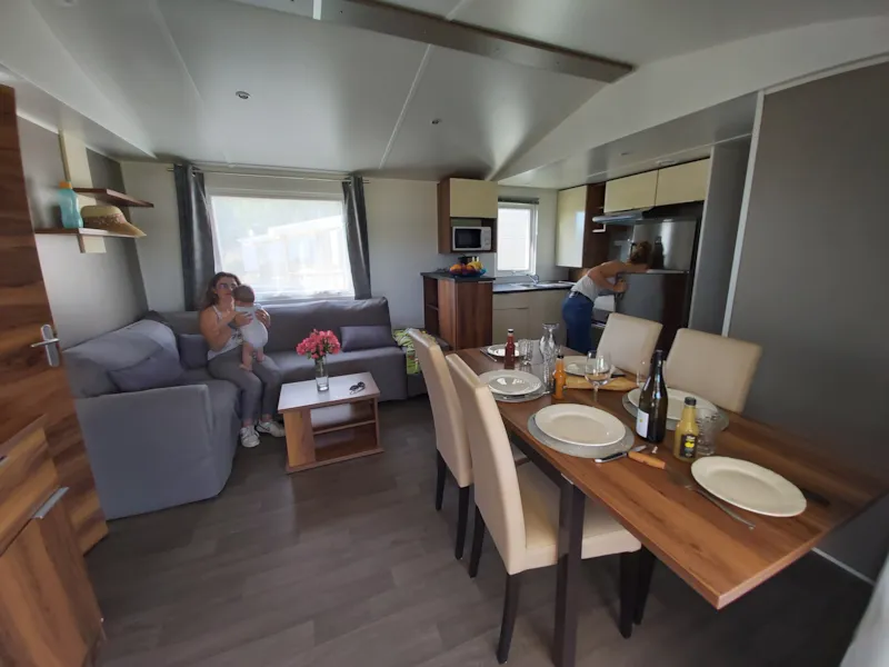 Mobil-Home Premium 39M² (3 Chambres) - 2 Salles De Bain - Terrasse Semi-Couverte