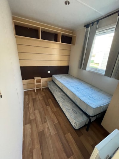 Mobil Home Premium 41m2 (3 bedrooms) + 2 bathrooms + air conditioning + covered terrace + dishwasher