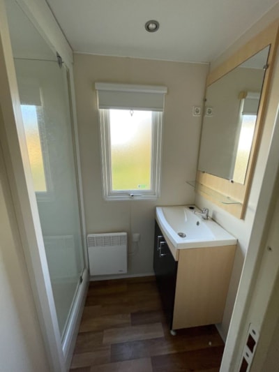 Mobil Home Premium 41m2 (3 bedrooms) + 2 bathrooms + air conditioning + covered terrace + dishwasher