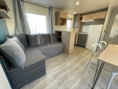 35m² Comfort mobile home (3 bedrooms) + covered terrace