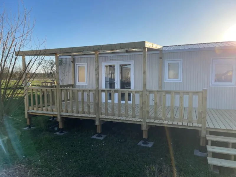 Mobil Home Confort 35M2 (3Ch-6 Pers) + Terrasse Couverte