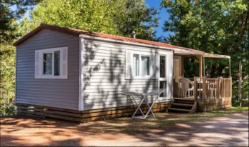 Mietunterkunft - Mobilheim Classic - 2 Schlafzimmer - 27M² - Terrassen - Klimaanlage - Camping Kalliste