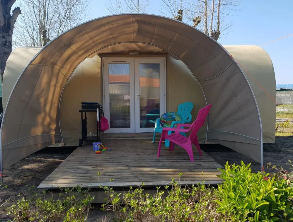 Mietunterkunft - Coco Sweet 16M² 2 Schlafzimmer - Flower Camping Le Pré des Sables