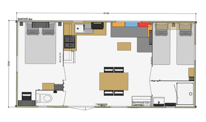 Mobil-Home Standard 27M² 2 Chambres