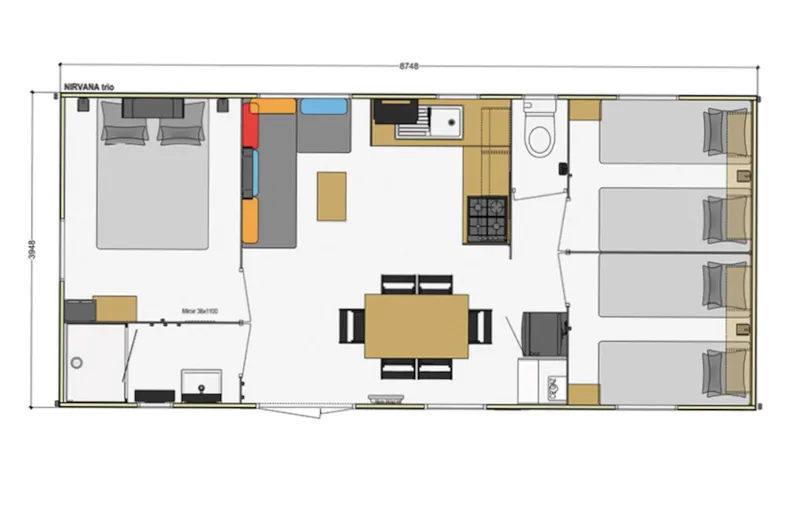 Mobil-Home Standard 33M² 3 Chambres