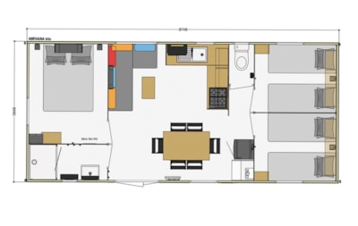 Mobile-home Standard 33m² 3 bedrooms