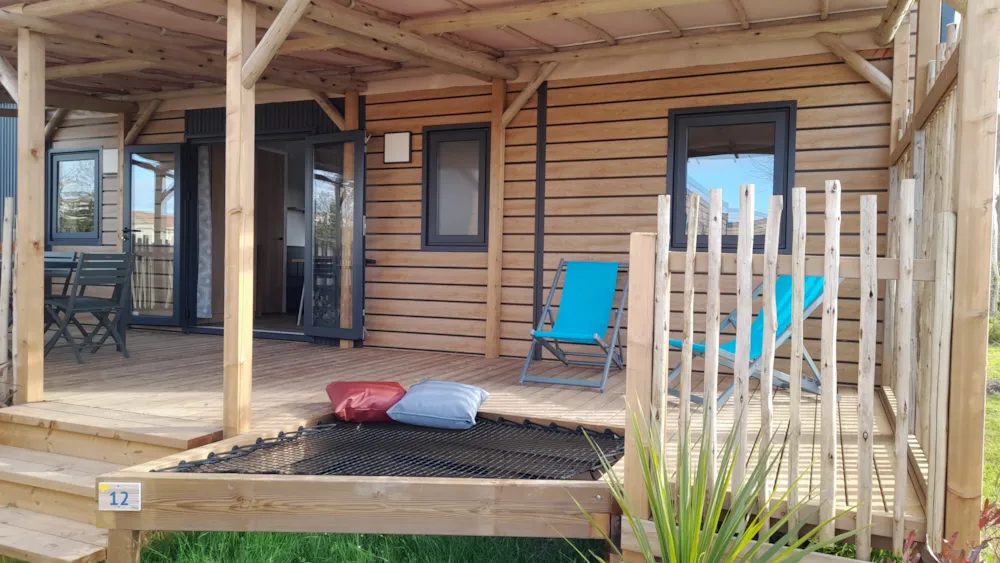 Mietunterkunft - Mobilheim Premium 3 Zimmer 37M² - 2 Badezimmer + Tv - Flower Camping Le Pré des Sables