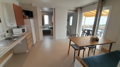 Mobile-home Confort 34m² + TV + CLIM 2 bedrooms - adapted to the people with reduced mobility