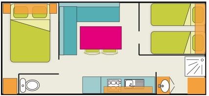 Mobil-Home Oasis Eco 2 Chambres 26M²