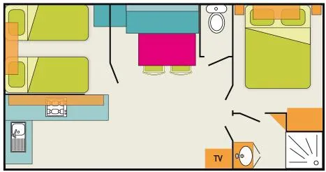 Mobil-Home Oasis Confort 2 Chambres 26M²
