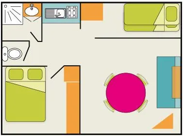 Gîte N°1 Chambre 38M²