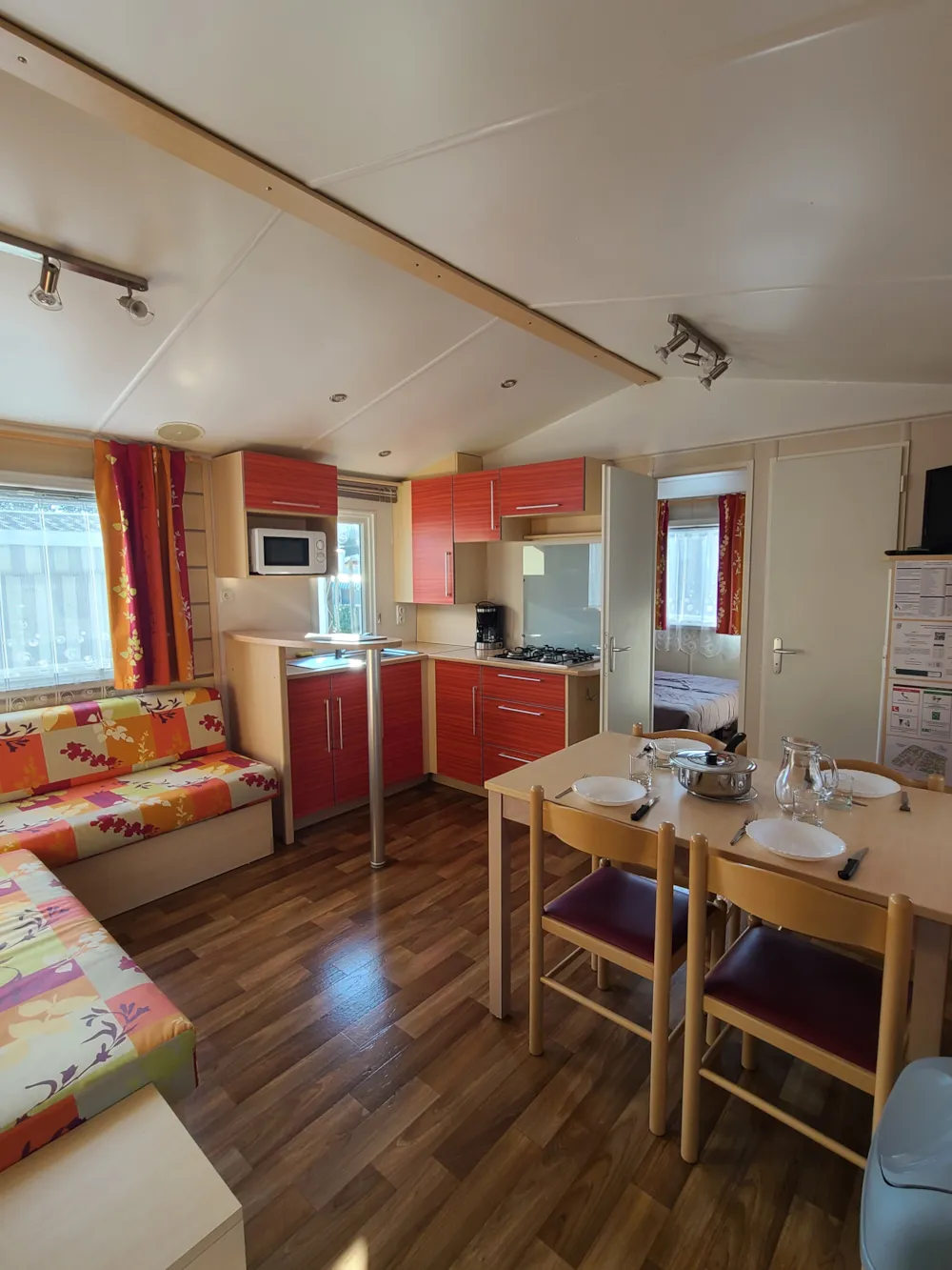 Location - Mobil-Home Olympe Eco 2 Chambres 28M² - Camping Les Alizés