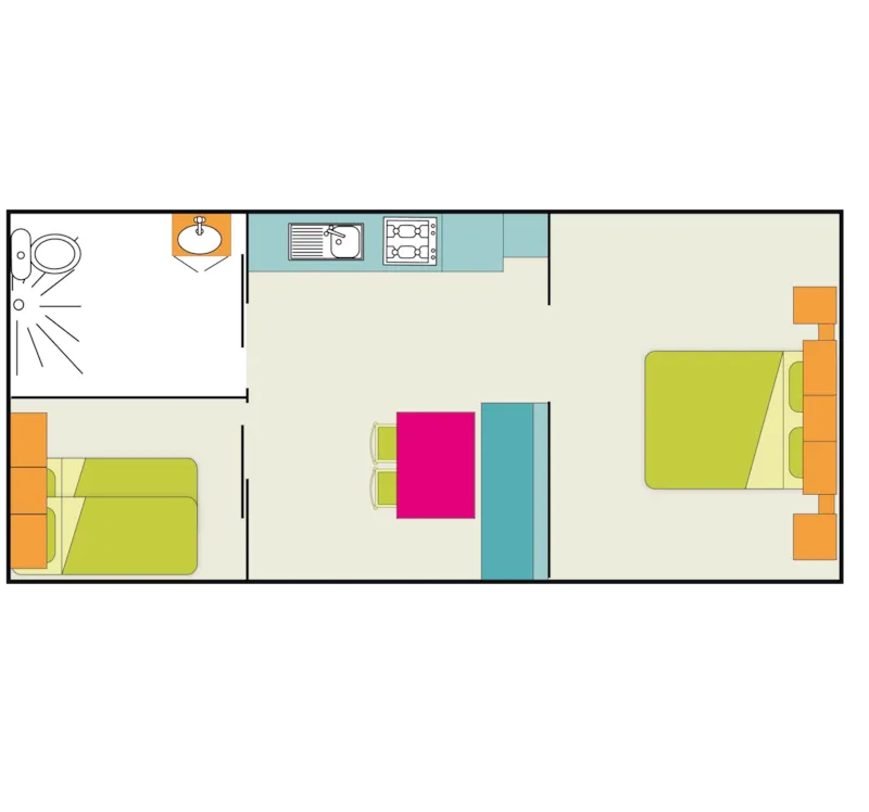 Mobil Home 31M² Pmr – Adapté Pour Personnes À Mobilité Réduite