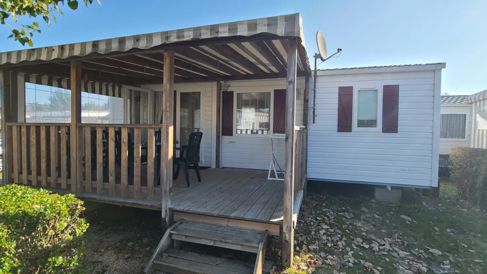 Location - Mobil-Home Olympe Eco 2 Chambres 28M² - Camping Les Alizés