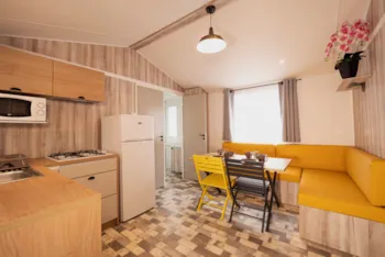 Mietunterkunft - Mobilheim Privilège 2 Zimmer 28M² - Camping La Parée du Both