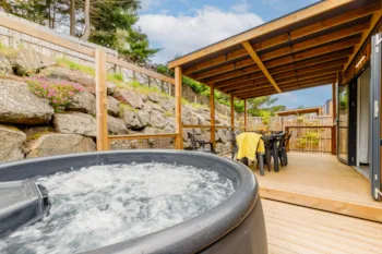 Mietunterkunft - Mobil-Home Prémium Spa Clim Lv 3Rooms 33M² - Camping La Parée du Both